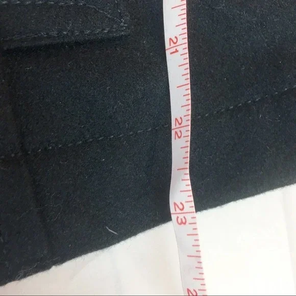 Old Navy recycled wool black cropped swing pea coat M - Picture 7 of 8